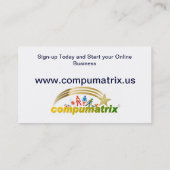 Compumatrixのテレホンカード コーリングカード (裏面)