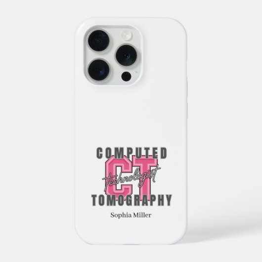 Computed Tomography Technolog Personalized iPhoneケース (裏面)
