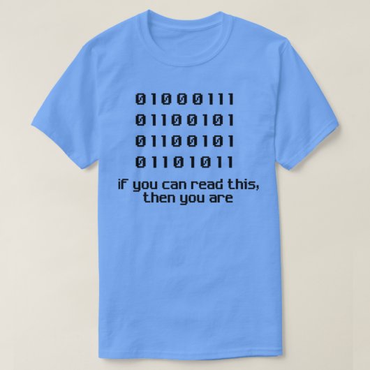 Computer おもしろい Science Programmerバイナリコードギーク Tシャツ (デザイン正面)