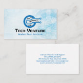 Computer モダン Science Techロゴ 名刺 (正面/裏面)