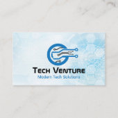 Computer モダン Science Techロゴ 名刺 (正面)