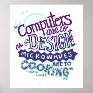 Computer are to design.. ポスター
