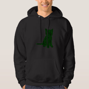 Computer Binary Numbers Cat Programmer Coder Men パーカ