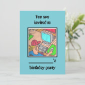 #computer birthday party招待状by daDesignNZ 招待状 (スタンド正面)