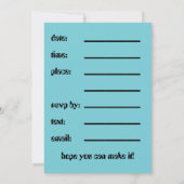 #computer birthday party招待状by daDesignNZ 招待状 (裏面)