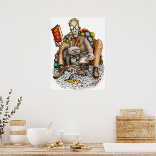 Computer Cat – ポスター (キッチン)