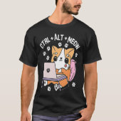 Computer Cat Programmer Hacker Kitten 1 Tシャツ (正面)