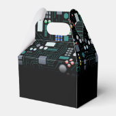 Computer Circuit Board Kids Robotic Birthday Party フェイバーボックス (裏面サイド)