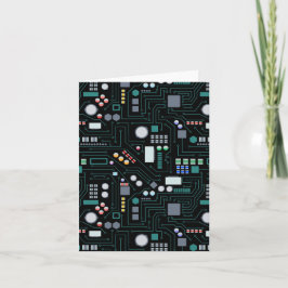 Computer Circuit Board Pattern カード