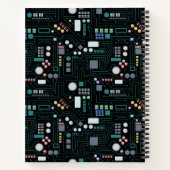 Computer Circuit Board Pattern ノートブック (裏面)