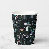 Computer Circuit Board Pattern 紙コップ (裏面)