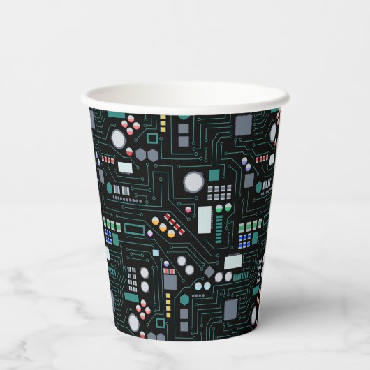 Computer Circuit Board Pattern  紙コップ (裏面)