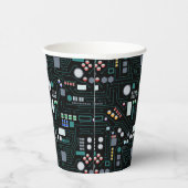 Computer Circuit Board Pattern 紙コップ (右)