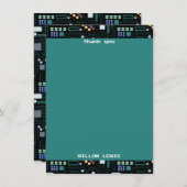Computer Circuit Board Pattern Office Decor サンキューカード (正面/裏面)