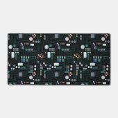 Computer Circuit Board Pattern Office Decor デスクマット (正面)