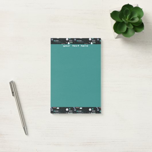Computer Circuit Board Pattern Office Decor ポストイット (オフィス)