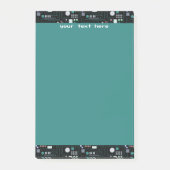 Computer Circuit Board Pattern Office Decor ポストイット (正面)