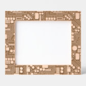 Computer Circuit Board Pattern Office Decor レーザー彫刻フレーム (正面)