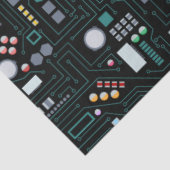 Computer Circuit Board Pattern Office Decor 薄葉紙 (詳細)