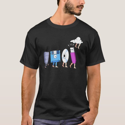 Computer Cloud Evolution Programmer Engineer Devel Tシャツ (正面)