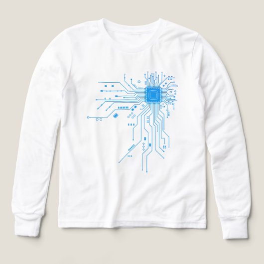 Computer CPU Chip PCB Circuit Design Tech Gift (デザイン正面)