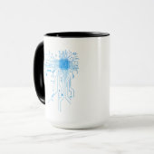 Computer CPU Chip PCB Circuit Design Tech Gift マグカップ (正面左)