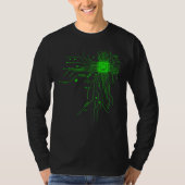 Computer CPU Chip PCB Circuit Design Tech Gift Tシャツ (正面)