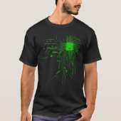 Computer CPU Chip PCB Circuit Design Tech Gift Tシャツ (正面)