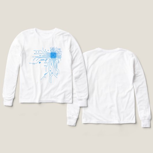 Computer CPU Chip PCB Circuit Design Tech Giftt (デザイン 正面&背面)