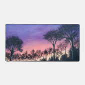 Computer desk keyboard matt with trees at sunset デスクマット (正面)