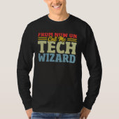 Computer Engineer IT Tech PC Specialist Computer R Tシャツ (正面)