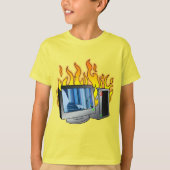 Computer Fire Kidsの基本Tシャツ Tシャツ (正面)