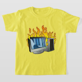 Computer Fire Kidsの基本Tシャツ Tシャツ