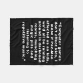 Computer Games Dont Affect Us Funny  フリースブランケット (正面(横))