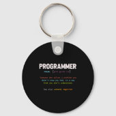 Computer Geek Nerd Gift Funny Programmer キーホルダー (正面)