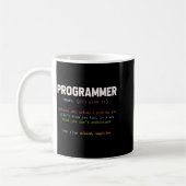 Computer Geek Nerd Gift Funny Programmer  コーヒーマグカップ (左)