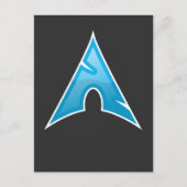 Computer Genius ArchロゴギフトLinux Love Symbol ポストカード (正面)