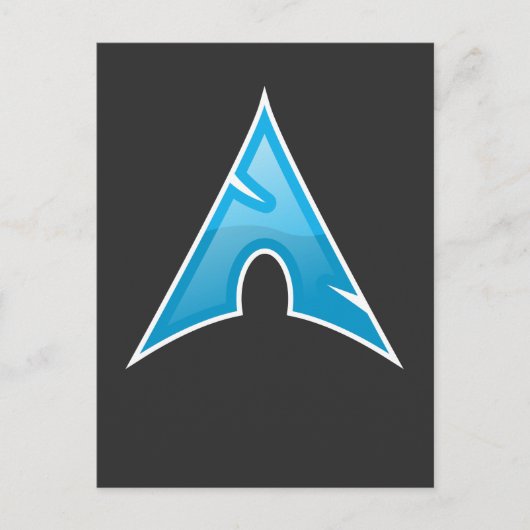 Computer Genius ArchロゴギフトLinux Love Symbol ポストカード (正面)