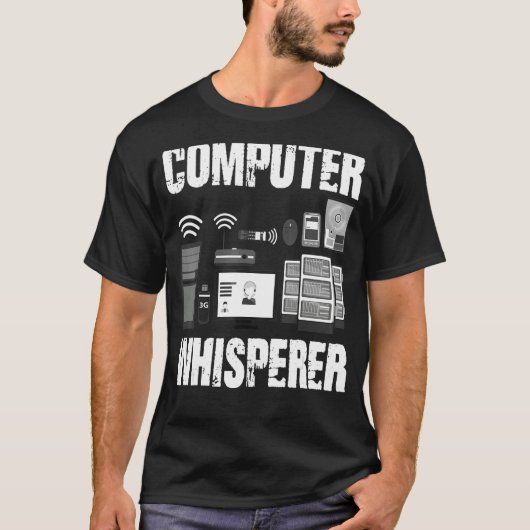 Computer Hispeer It Tech SupportおたくPcギークB Tシャツ (正面)