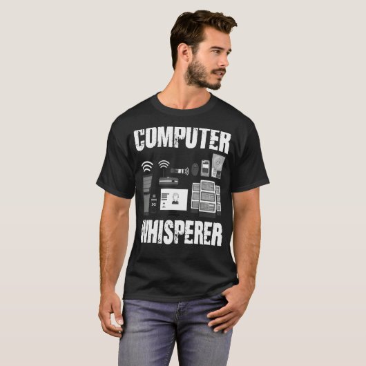 Computer Hispeer It Tech SupportおたくPcギークB Tシャツ (正面フル)