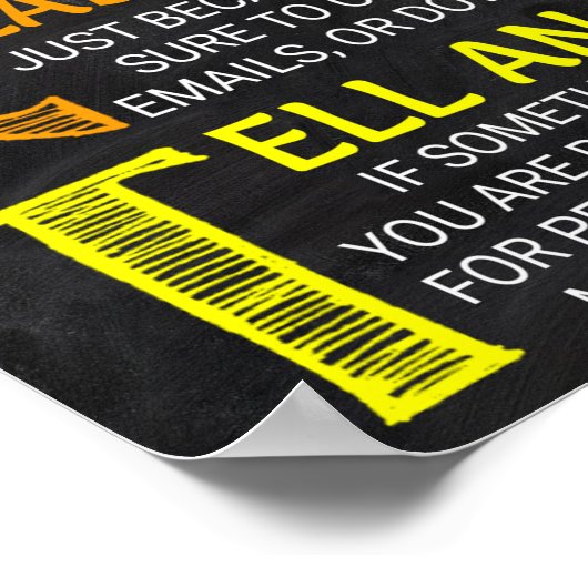 Computer Lab Rulesポスター ポスター (角)