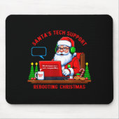 Computer Meme Funny Santa's Tech Suprt Rebooting C マウスパッド (正面)