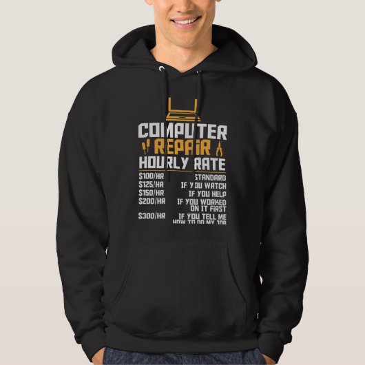 Computer Nerd  Computer Engineer  Computer Hourly  パーカ (正面)