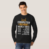 Computer Nerd  Computer Engineer  Computer Hourly  Tシャツ (正面フル)