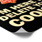 Computer Nerd Funny Christmas Designs Men's Black  ポスター (角)