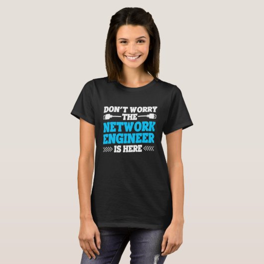 Computer Network Engineering Network Engineer 6 Tシャツ (正面フル)