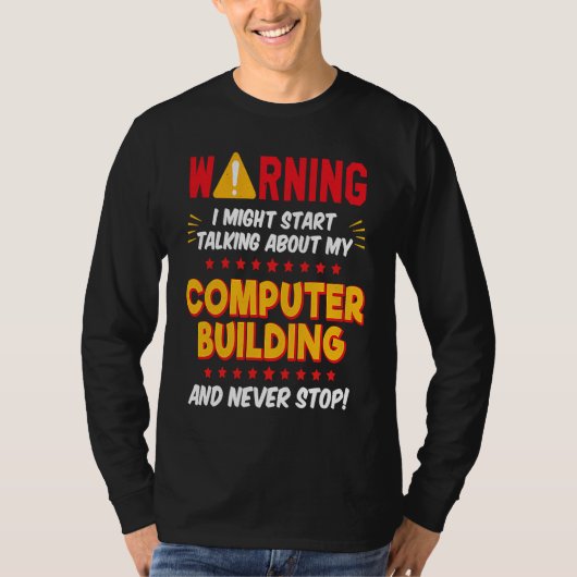 Computer PC Builder Gamer Joke Graphic Tシャツ (正面)