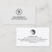Computer Programmer Software Developer 名刺 (正面/裏面)