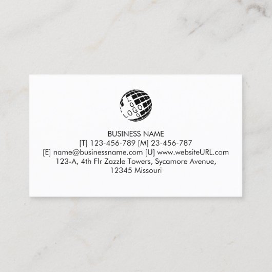 Computer Programmer Software Developer 名刺 (裏面)