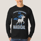 Computer Programmers Are Magical Unicorn Coder Pro Tシャツ (正面)
